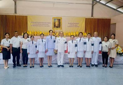 ร่วมพิธีตักบาตรถวายพระราชกุศล และ พิธีวางพานพุ่มดอกไม้ถวายราชสักการะ เนื่องในวันชาติ และวันพ่อแห่งชาติ