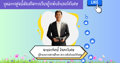 บุคลากรศูนย์ส่งเสริมการเรียนรู้ระดับอำเภอวังวิเศษ